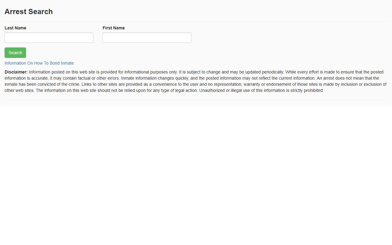 Broward County inmate population arrest search form on the Broward Sheriff's Office site